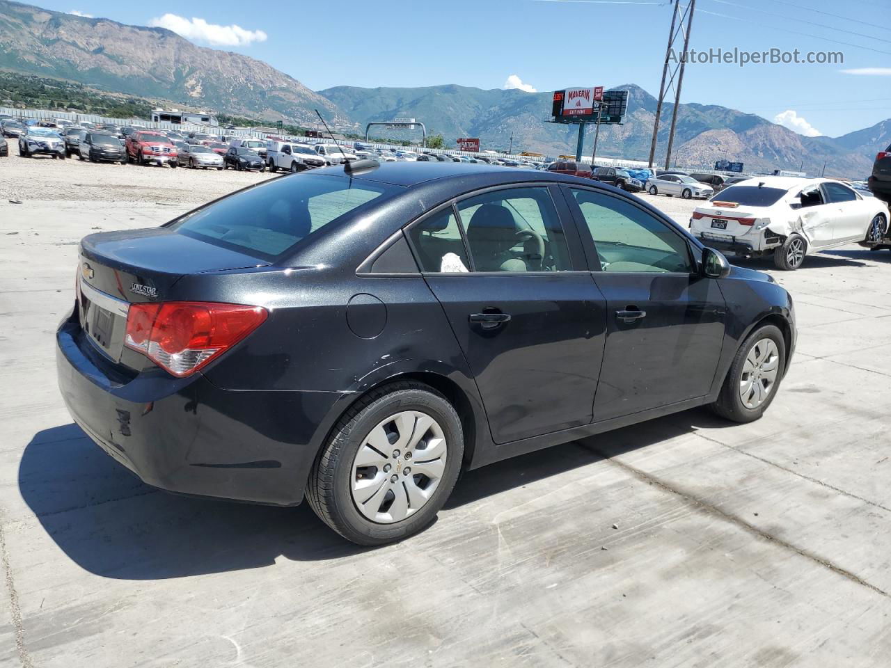 2015 Chevrolet Cruze Ls Black vin: 1G1PA5SH3F7177128