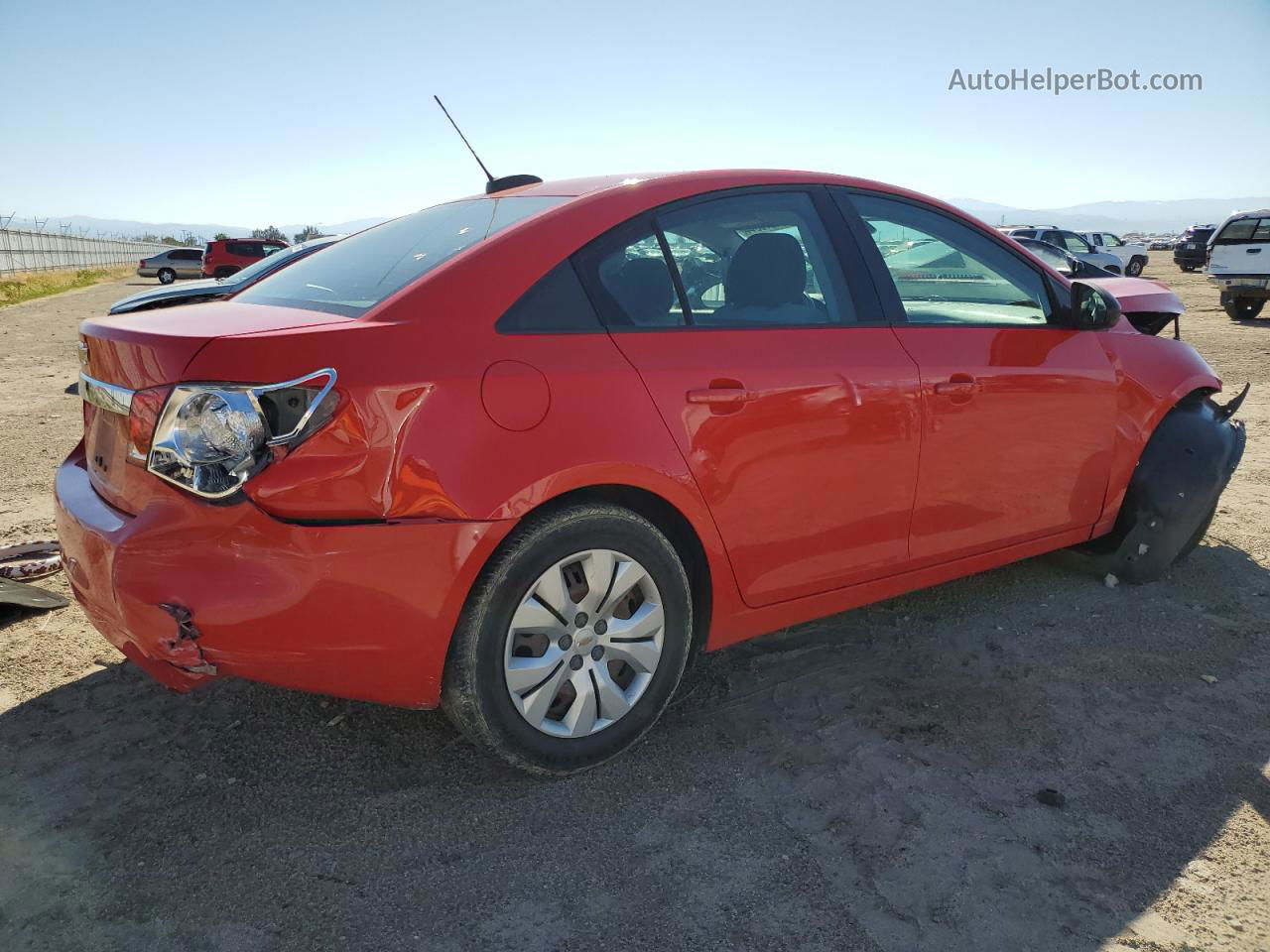 2015 Chevrolet Cruze Ls Red vin: 1G1PA5SH3F7235349