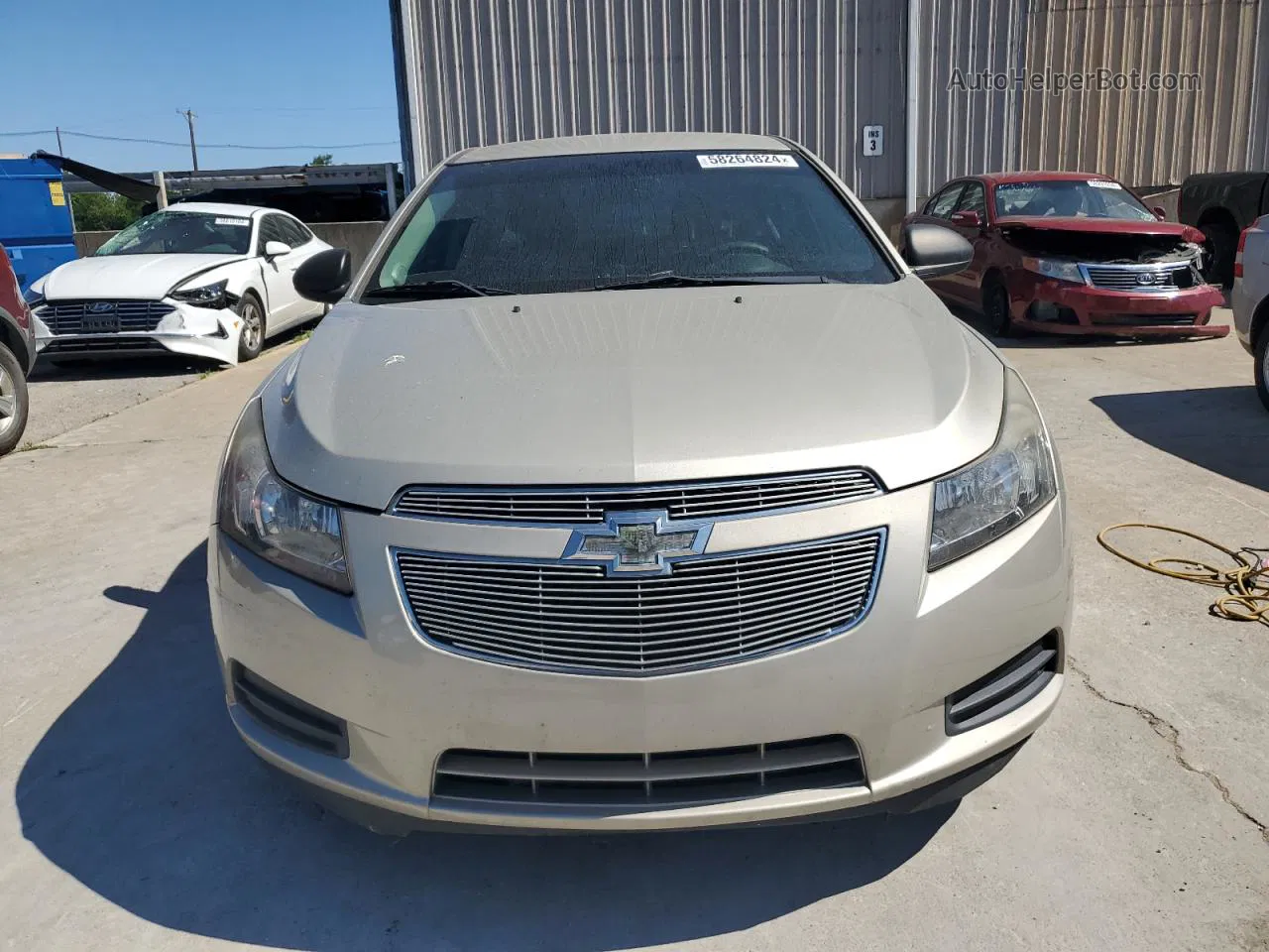 2013 Chevrolet Cruze Ls Beige vin: 1G1PA5SH4D7254585