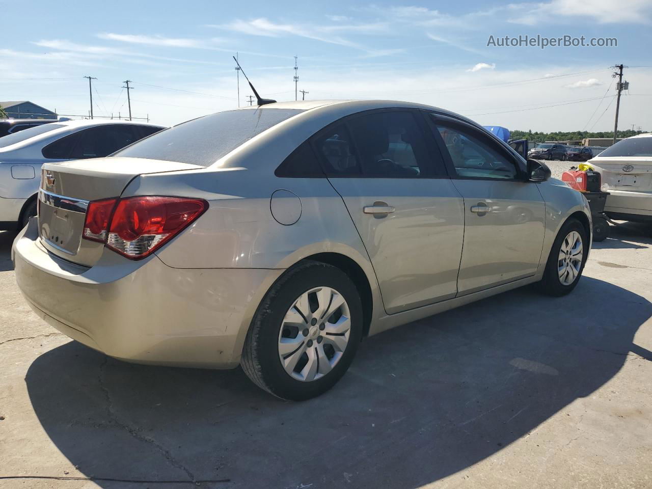 2013 Chevrolet Cruze Ls Beige vin: 1G1PA5SH4D7254585