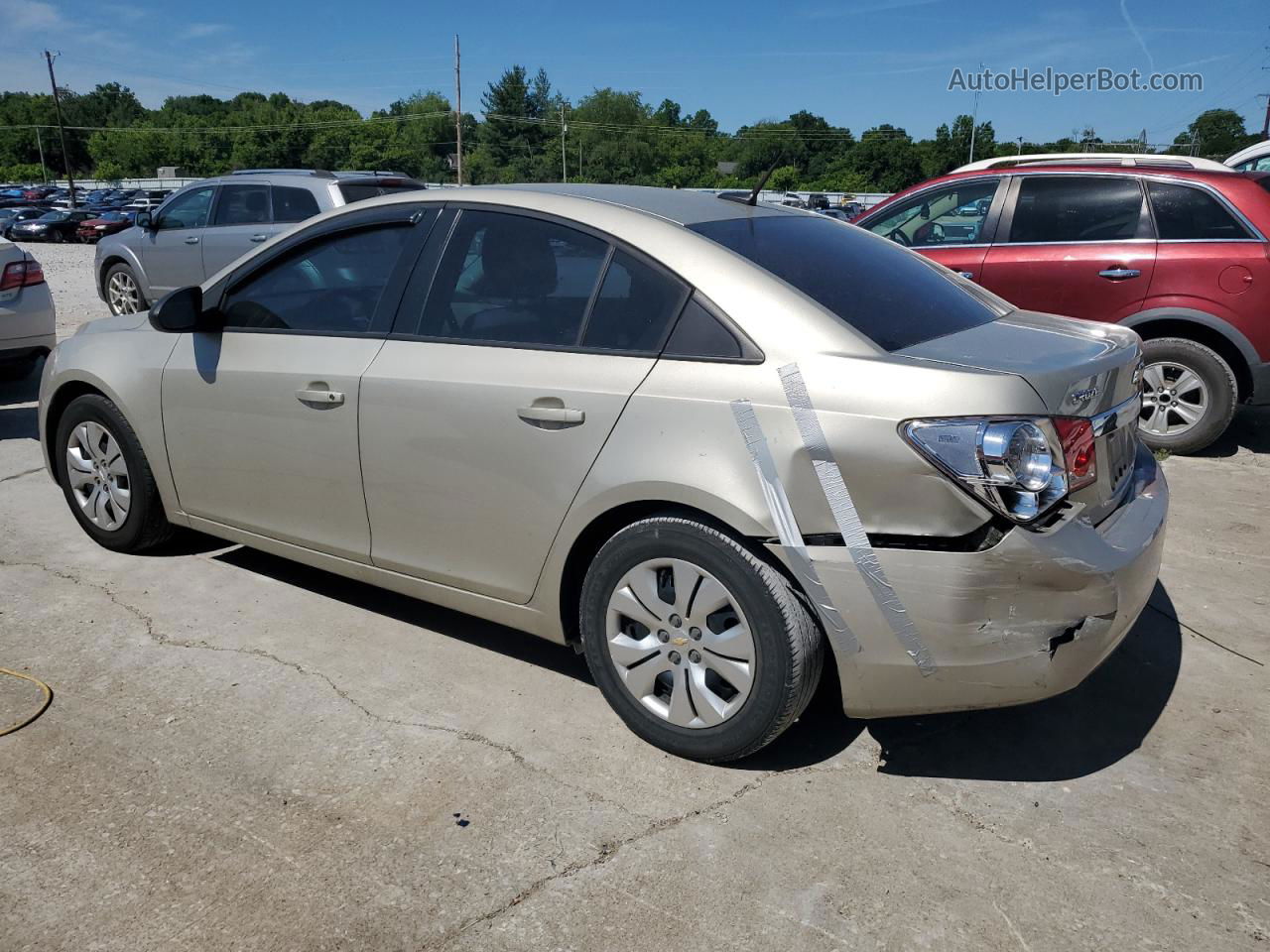 2013 Chevrolet Cruze Ls Beige vin: 1G1PA5SH4D7254585