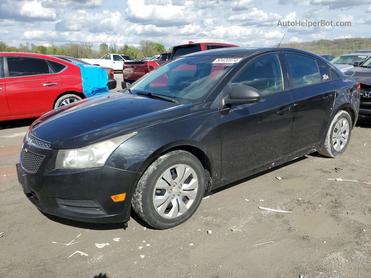 2013 Chevrolet Cruze Ls Black vin: 1G1PA5SH5D7270875