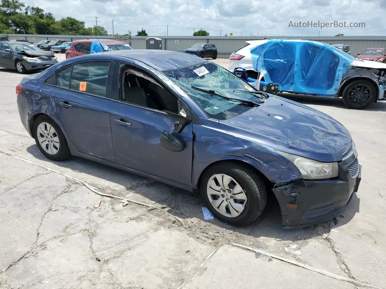 2014 Chevrolet Cruze Ls Blue vin: 1G1PA5SH5E7457163