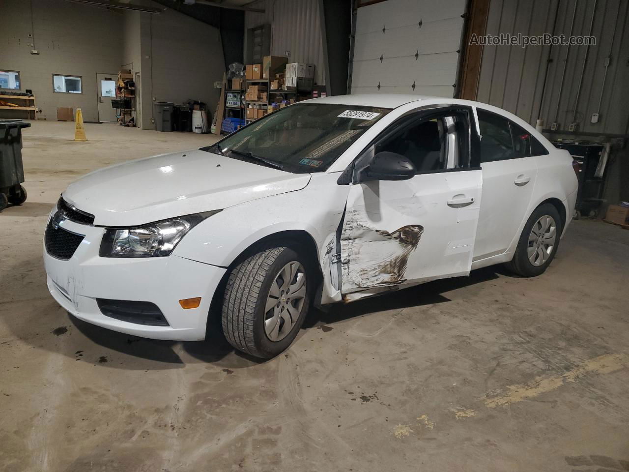 2014 Chevrolet Cruze Ls White vin: 1G1PA5SH5E7463383