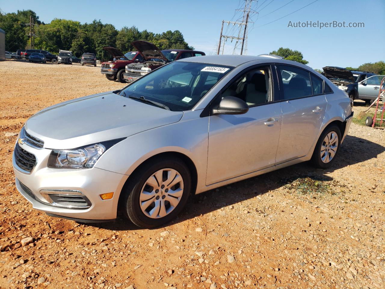 2015 Chevrolet Cruze Ls Silver vin: 1G1PA5SH5F7228306