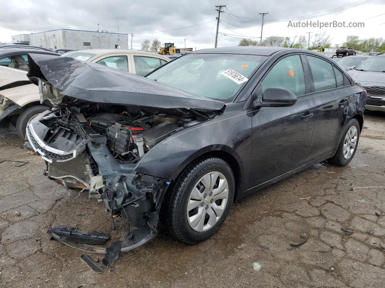 2014 Chevrolet Cruze Ls Черный vin: 1G1PA5SH6E7436595
