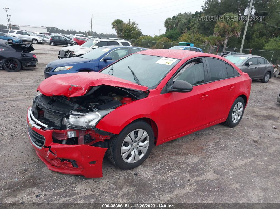 2015 Chevrolet Cruze Ls Auto Red vin: 1G1PA5SH6F7266210