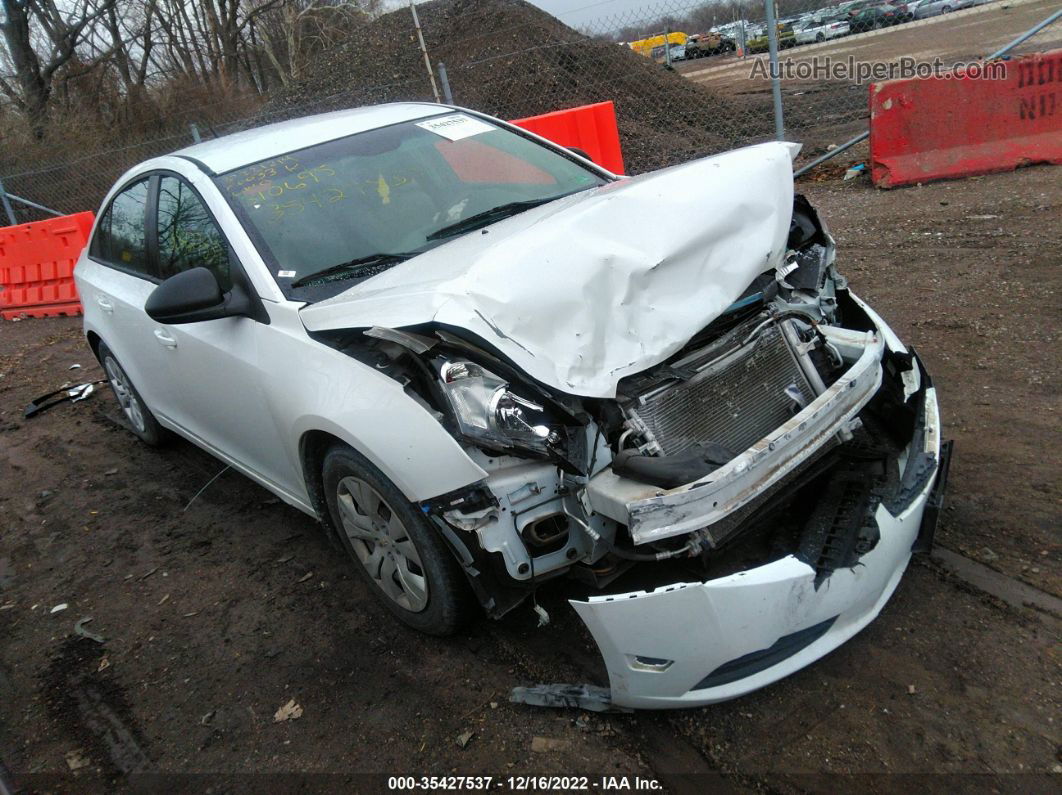 2013 Chevrolet Cruze Ls Auto White vin: 1G1PA5SH7D7310695