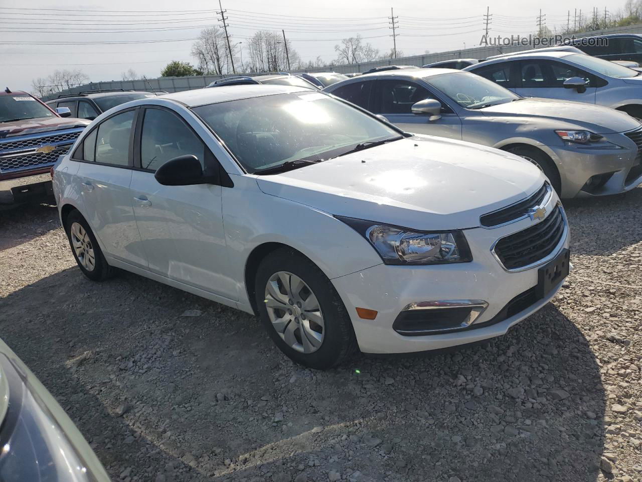 2015 Chevrolet Cruze Ls White vin: 1G1PA5SH7F7262070