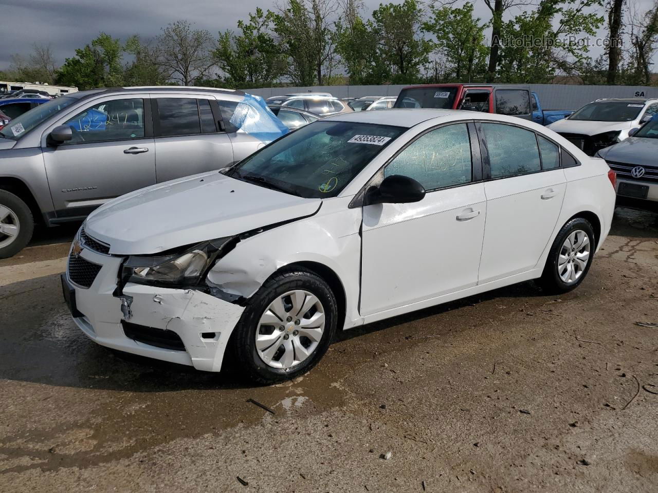 2013 Chevrolet Cruze Ls White vin: 1G1PA5SH8D7262558