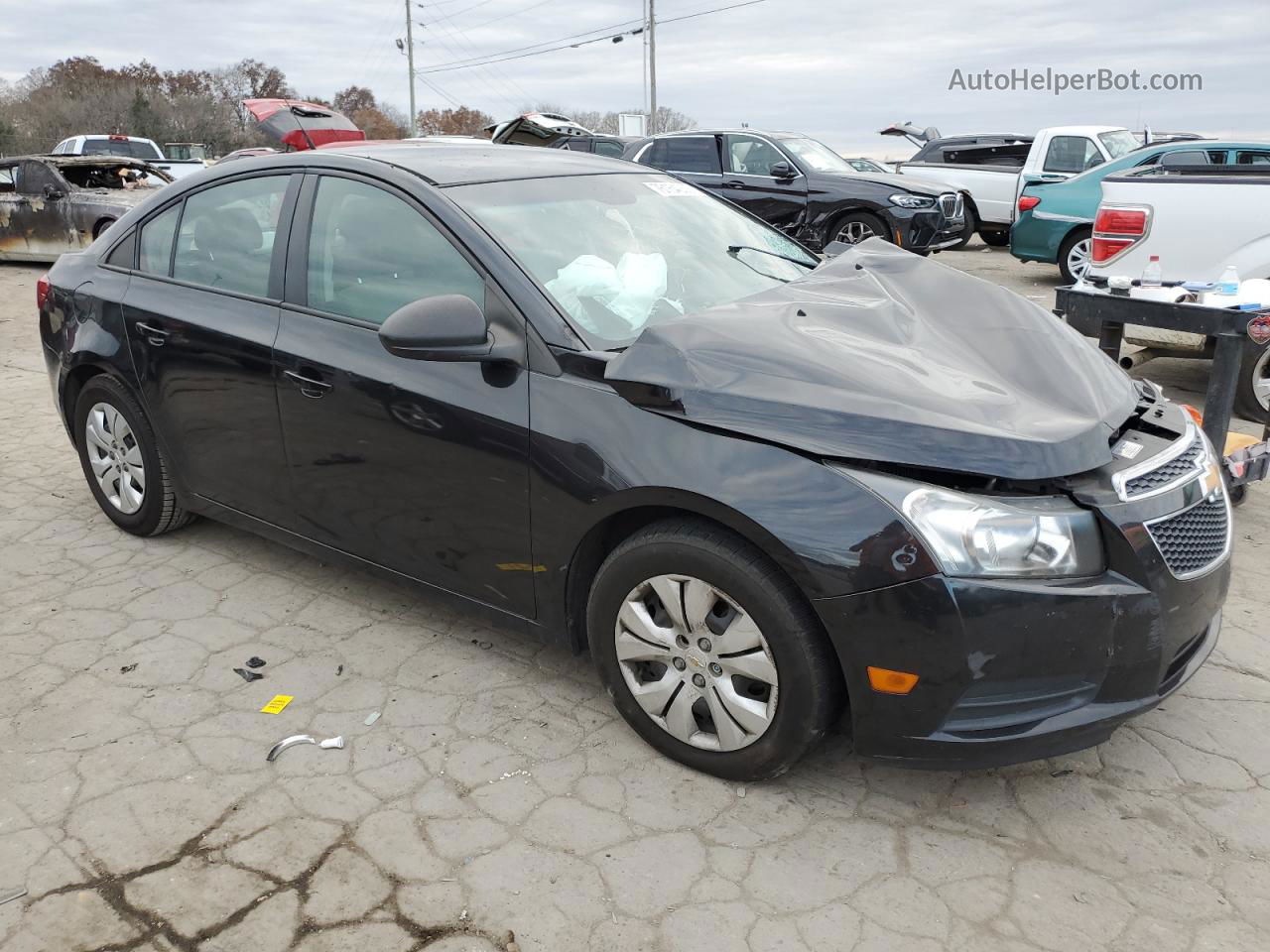 2014 Chevrolet Cruze Ls Black vin: 1G1PA5SH8E7263131