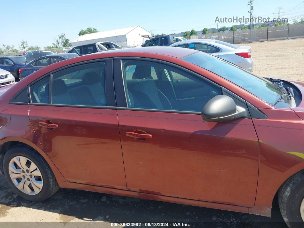 2013 Chevrolet Cruze Ls Auto Maroon vin: 1G1PA5SH9D7156328