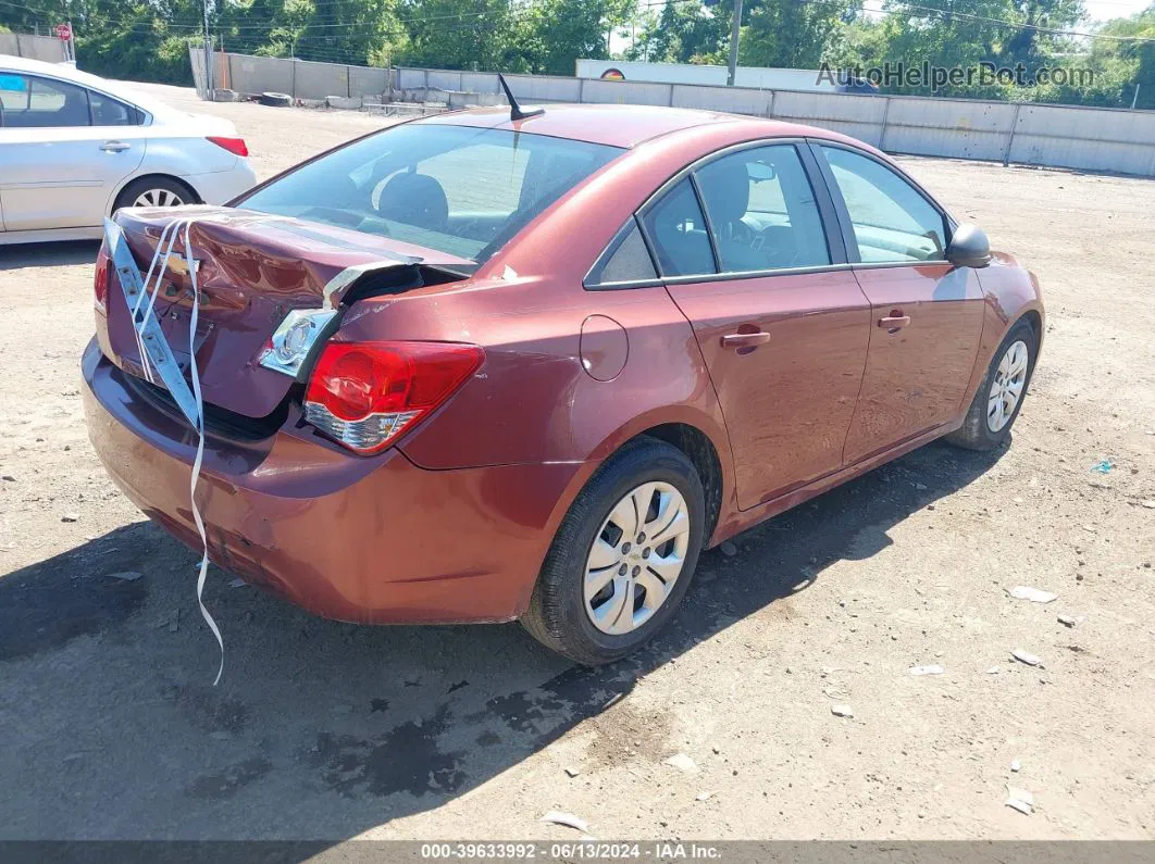 2013 Chevrolet Cruze Ls Auto Maroon vin: 1G1PA5SH9D7156328