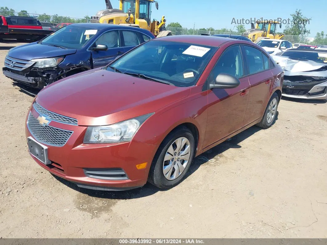 2013 Chevrolet Cruze Ls Auto Maroon vin: 1G1PA5SH9D7156328