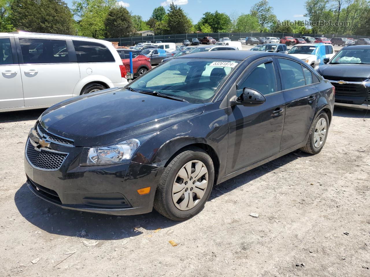 2014 Chevrolet Cruze Ls Black vin: 1G1PA5SH9E7335583