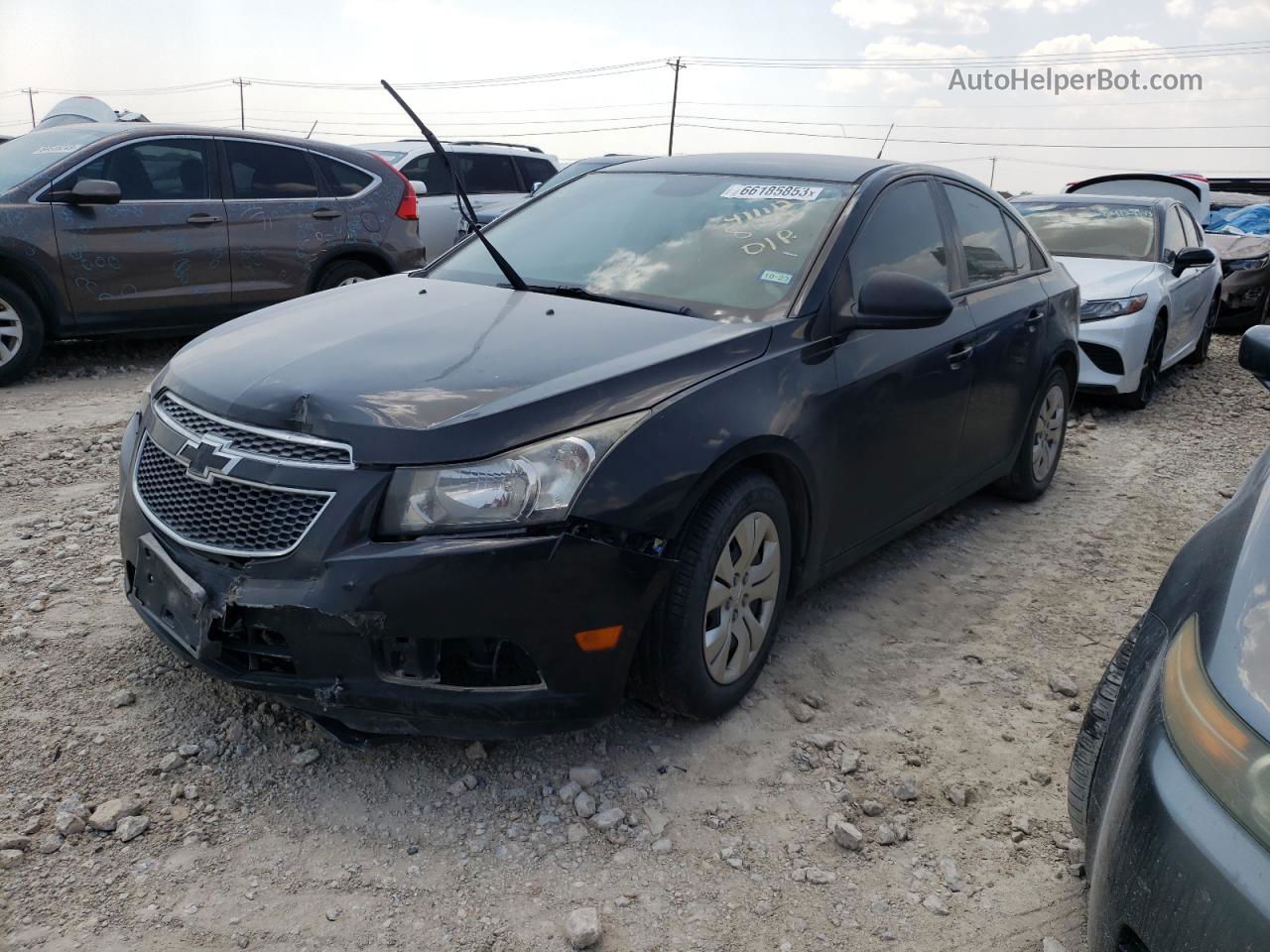 2014 Chevrolet Cruze Ls Black vin: 1G1PA5SH9E7448370