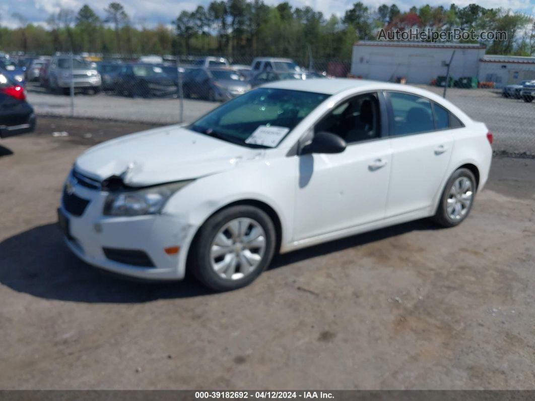 2013 Chevrolet Cruze Ls Auto White vin: 1G1PA5SHXD7220764