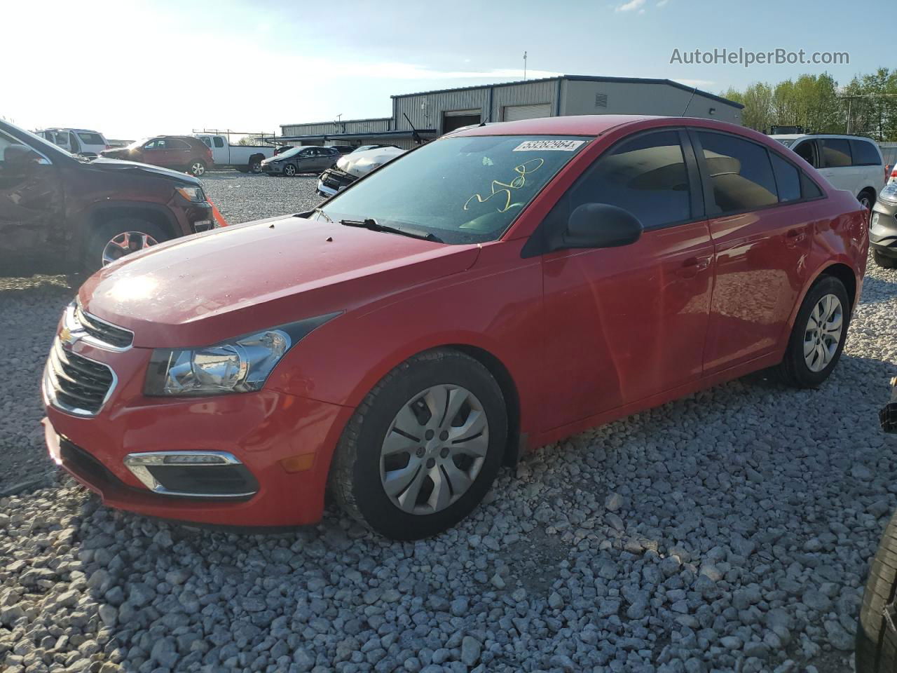 2015 Chevrolet Cruze Ls Red vin: 1G1PA5SHXF7216586