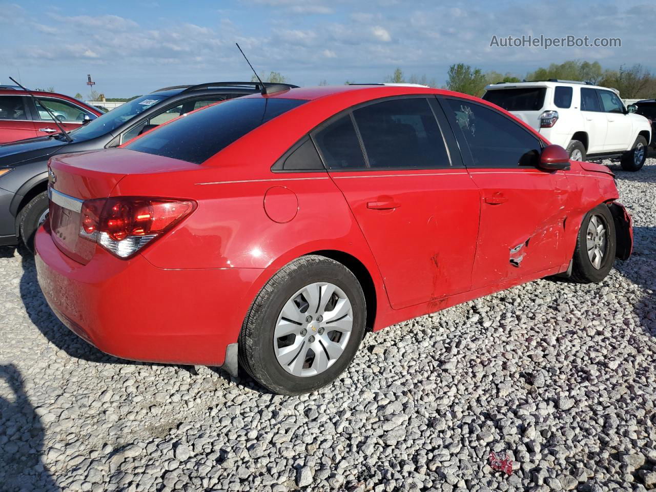 2015 Chevrolet Cruze Ls Red vin: 1G1PA5SHXF7216586