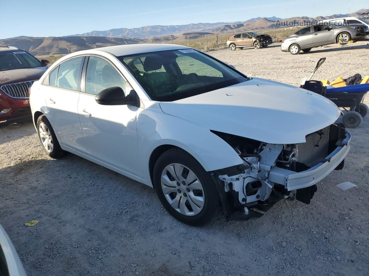 2015 Chevrolet Cruze Ls White vin: 1G1PA5SHXF7265769