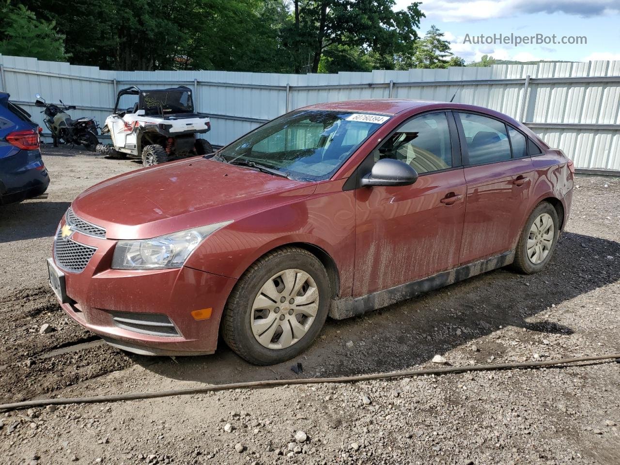 2013 Chevrolet Cruze Ls Brown vin: 1G1PB5SG7D7142612