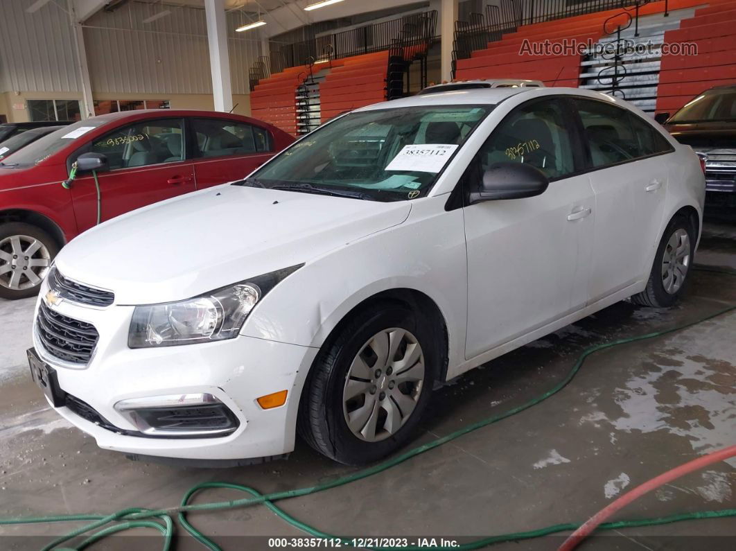 2015 Chevrolet Cruze Ls Manual White vin: 1G1PB5SH1F7229837