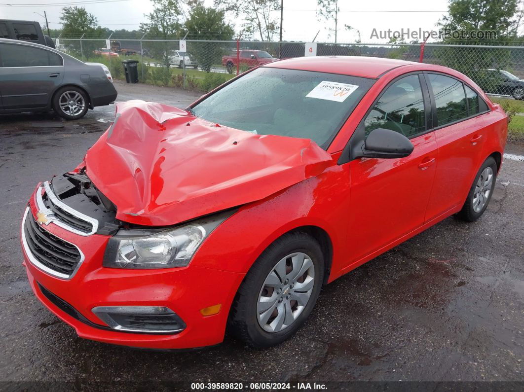 2016 Chevrolet Cruze Limited Ls Manual Red vin: 1G1PB5SH2G7169696