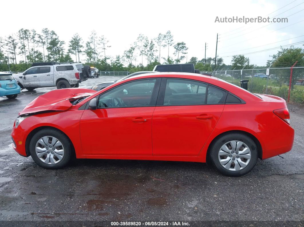 2016 Chevrolet Cruze Limited Ls Manual Red vin: 1G1PB5SH2G7169696