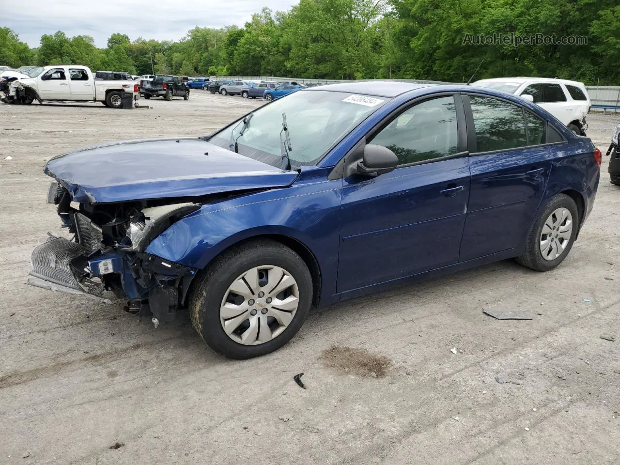 2013 Chevrolet Cruze Ls Blue vin: 1G1PB5SH5D7170529