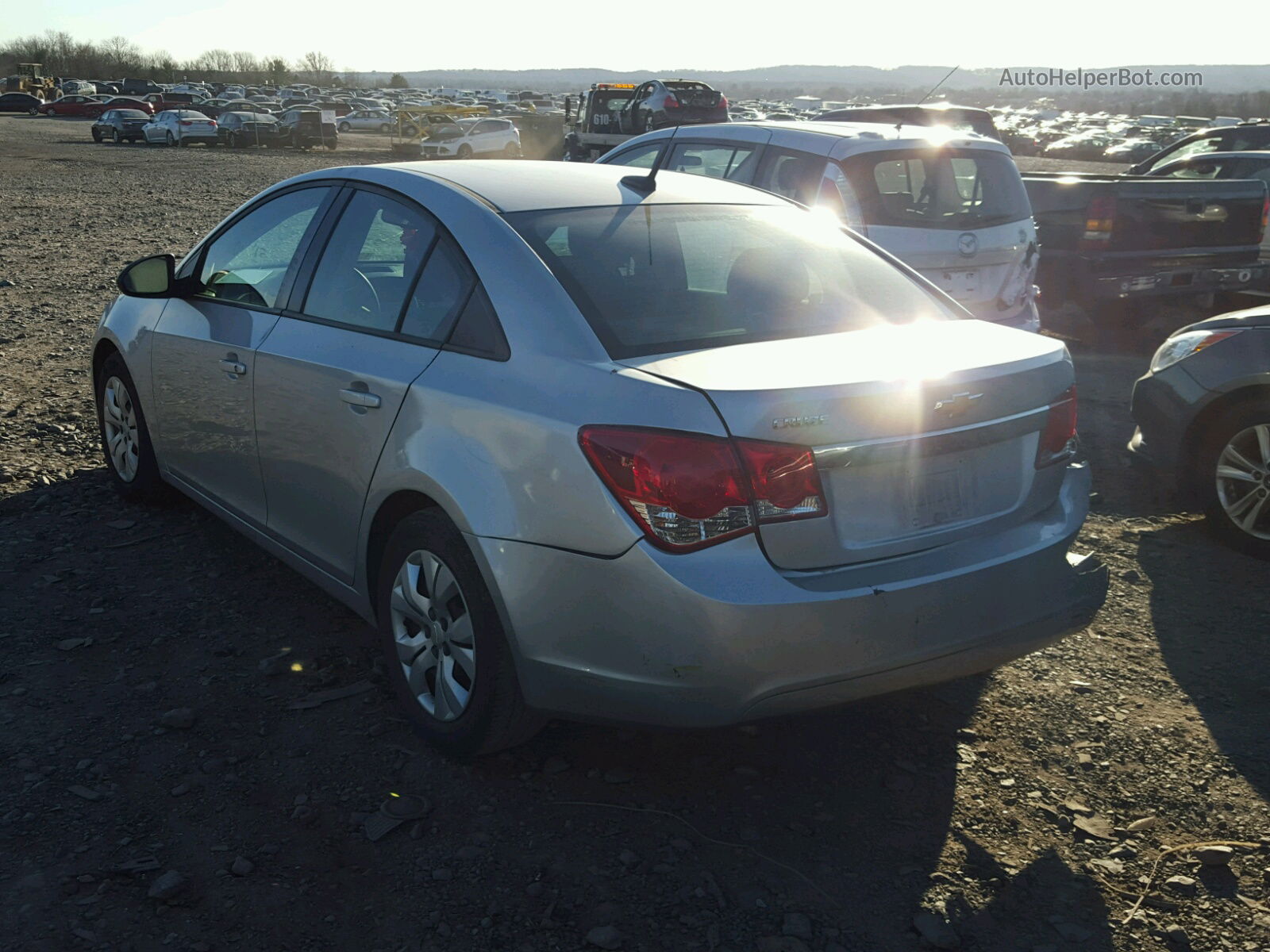 2013 Chevrolet Cruze Ls Silver vin: 1G1PB5SHXD7163818