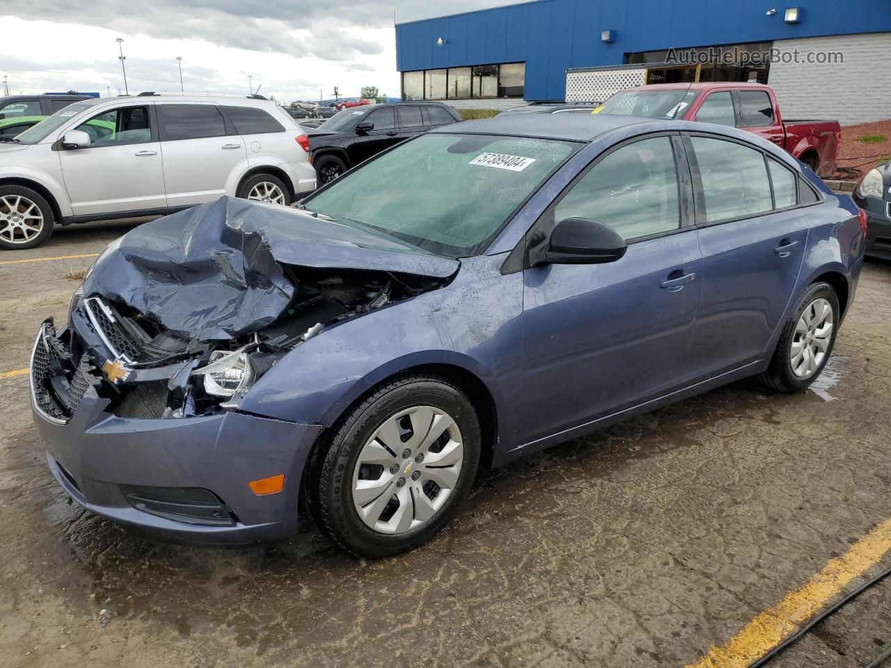 2014 Chevrolet Cruze Ls Blue vin: 1G1PB5SHXE7191474