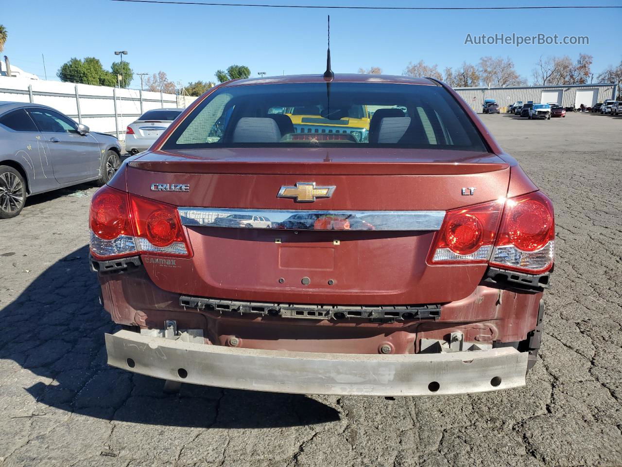 2013 Chevrolet Cruze Lt Brown vin: 1G1PC5SB0D7123336