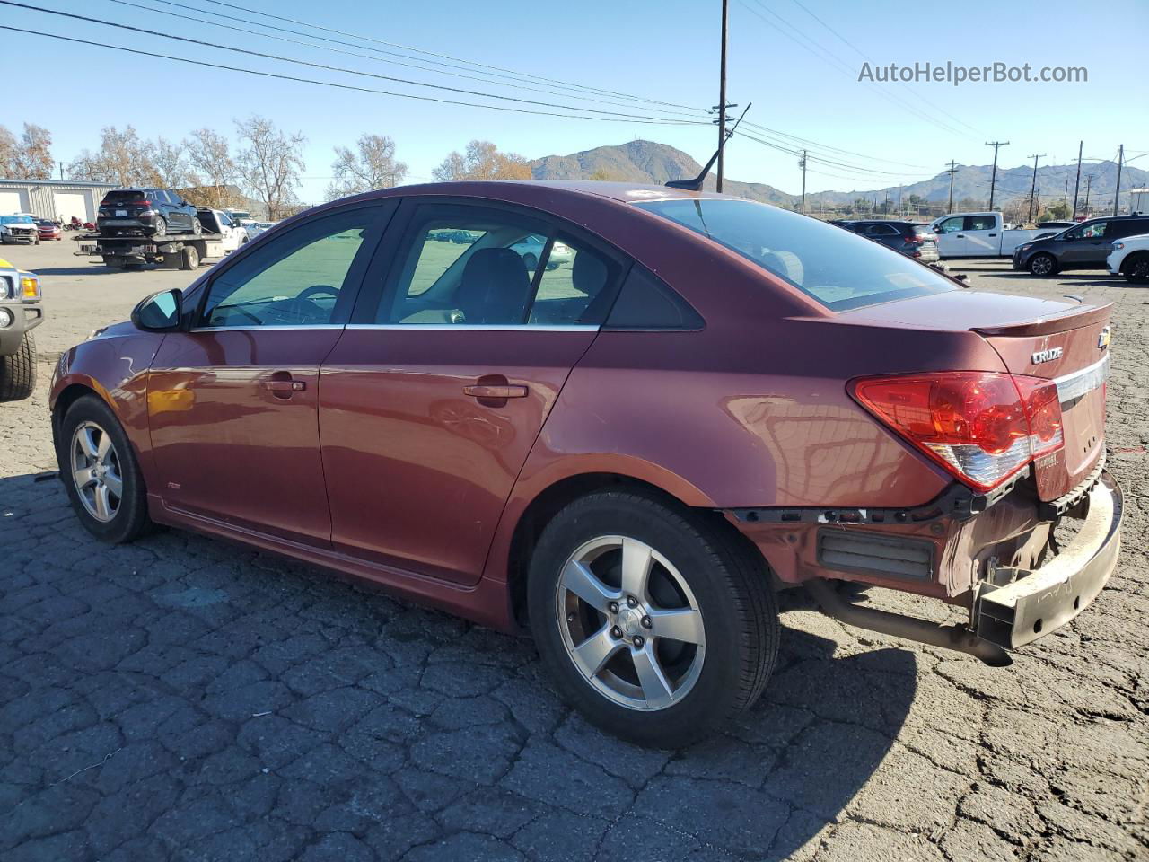 2013 Chevrolet Cruze Lt Brown vin: 1G1PC5SB0D7123336