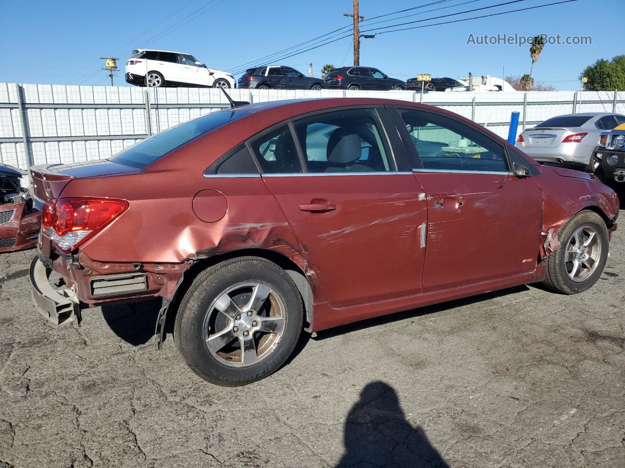 2013 Chevrolet Cruze Lt Brown vin: 1G1PC5SB0D7123336