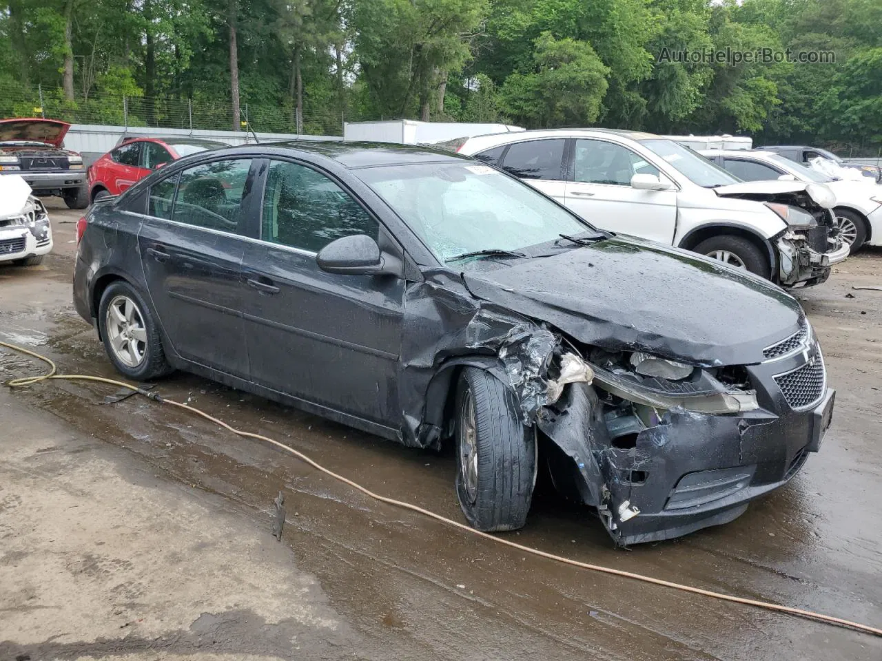 2013 Chevrolet Cruze Lt Black vin: 1G1PC5SB0D7149001