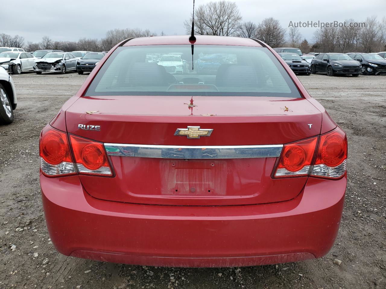 2013 Chevrolet Cruze Lt Red vin: 1G1PC5SB0D7273317