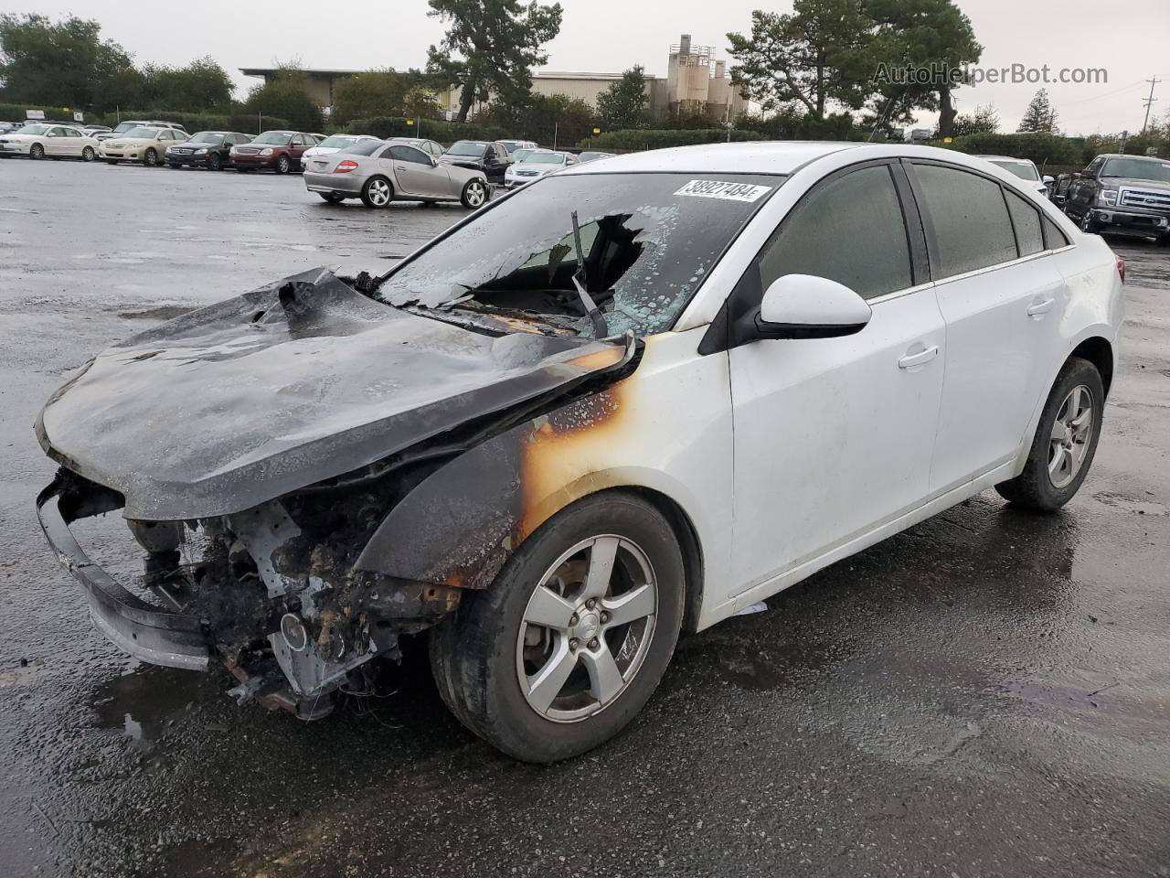 2013 Chevrolet Cruze Lt White vin: 1G1PC5SB0D7292482