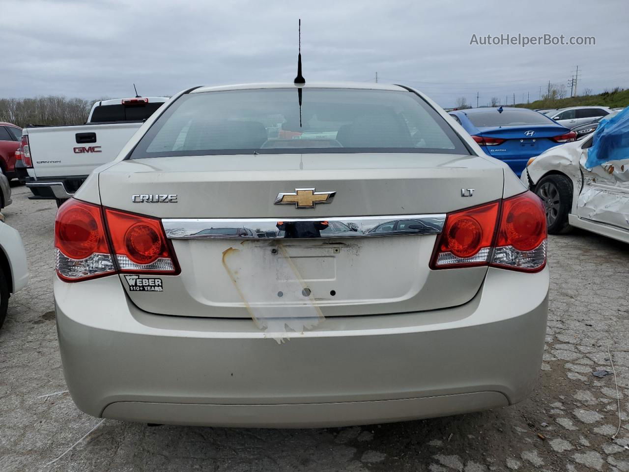 2014 Chevrolet Cruze Lt Cream vin: 1G1PC5SB0E7123631