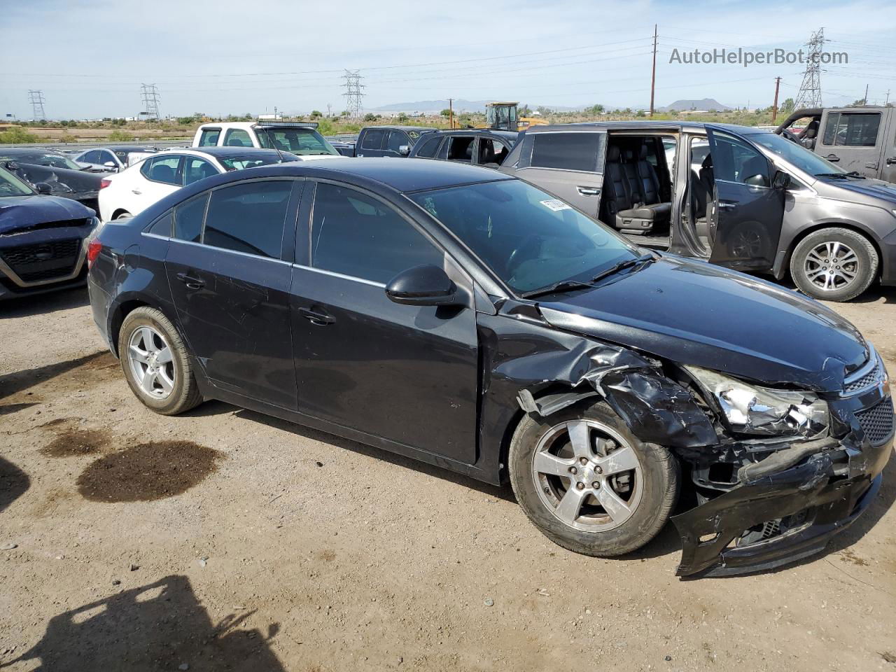 2014 Chevrolet Cruze Lt Черный vin: 1G1PC5SB0E7179519