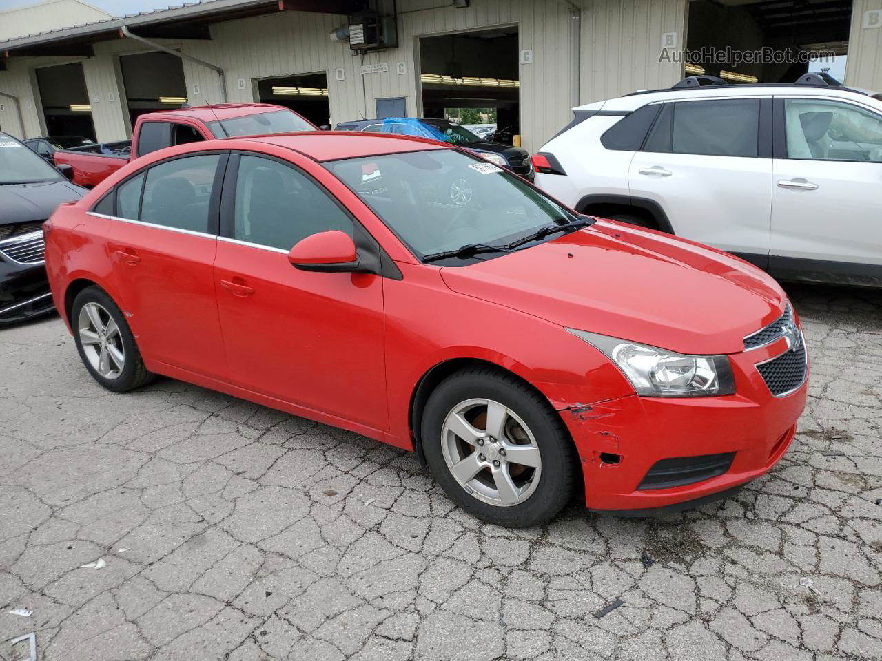 2014 Chevrolet Cruze Lt Red vin: 1G1PC5SB0E7237127