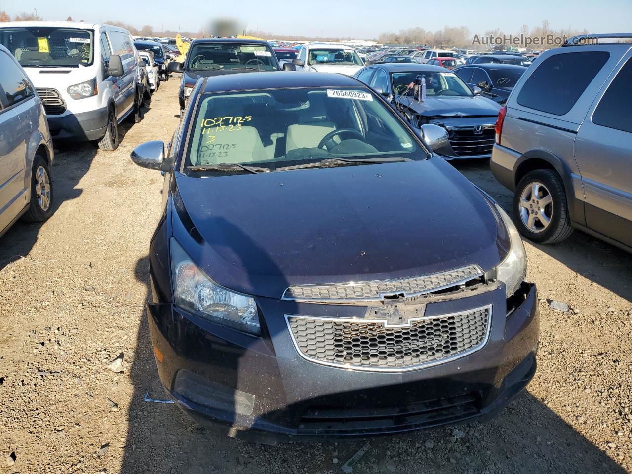 2014 Chevrolet Cruze Lt Blue vin: 1G1PC5SB0E7238598