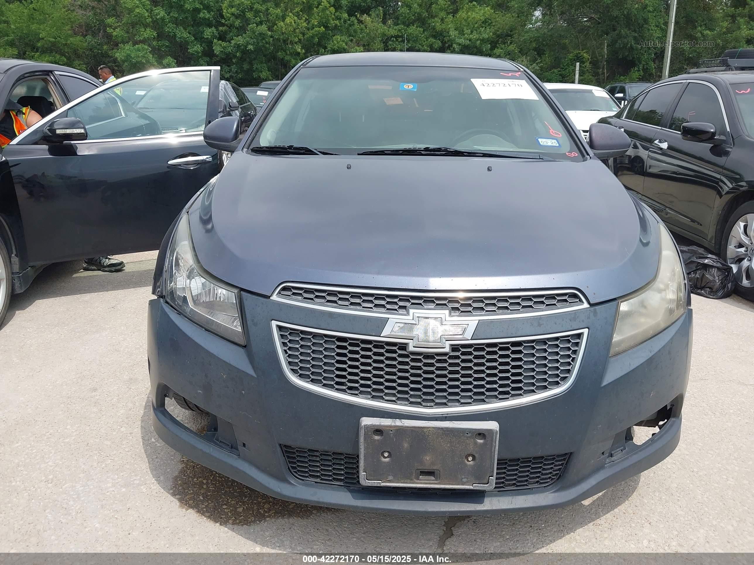 2014 Chevrolet Cruze 1lt Auto Blue vin: 1G1PC5SB0E7329564