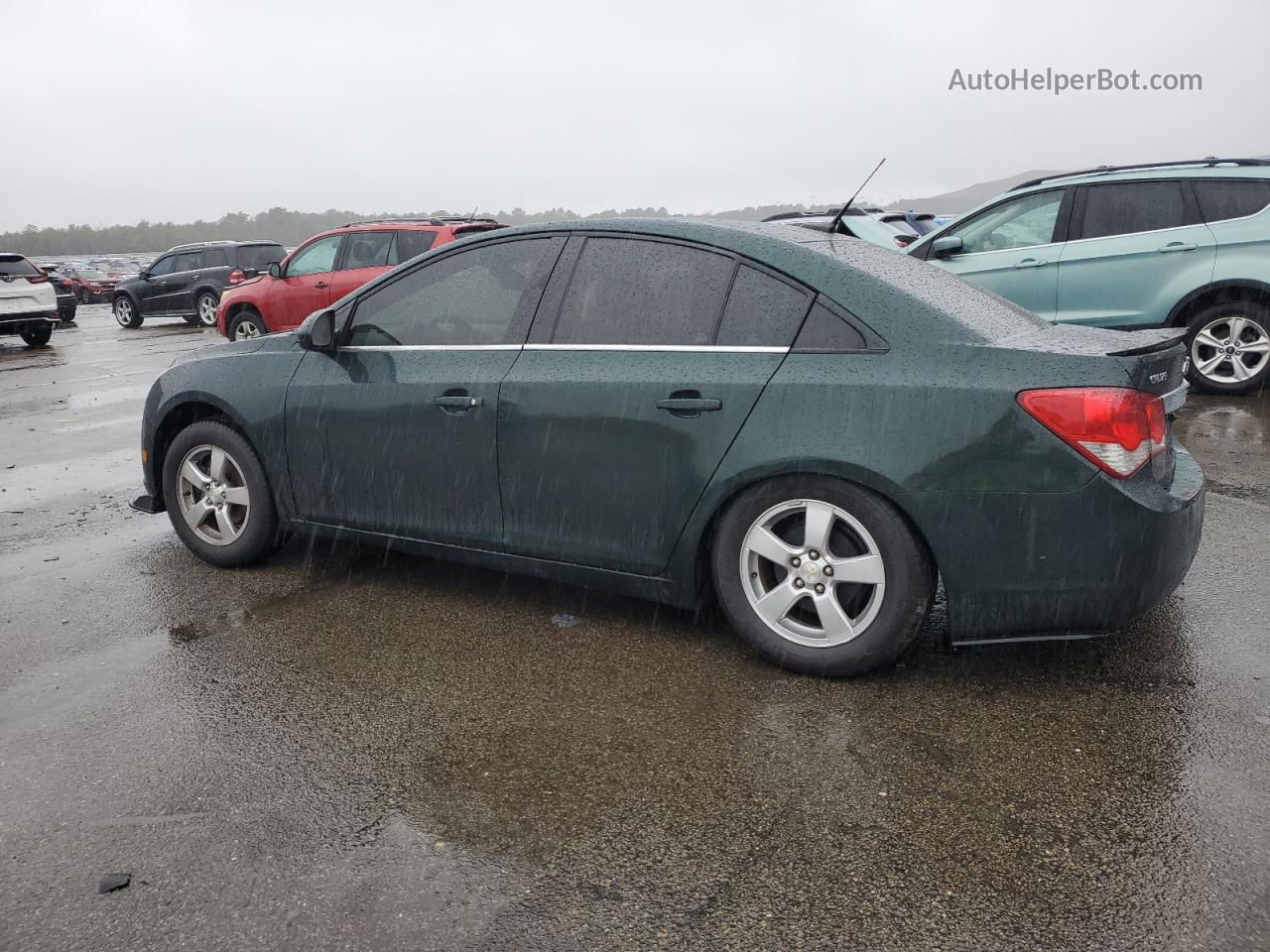 2014 Chevrolet Cruze Lt Зеленый vin: 1G1PC5SB0E7395659