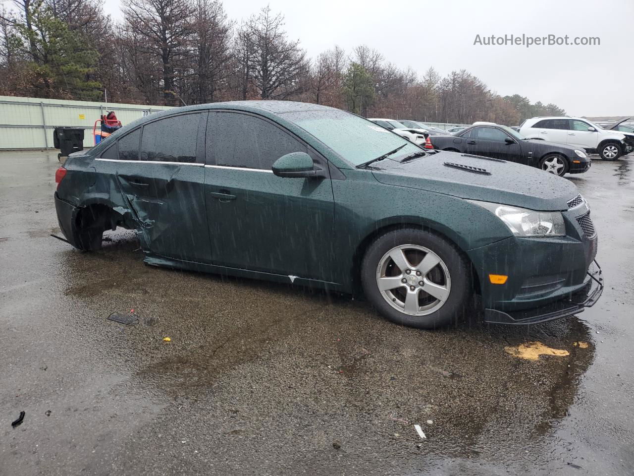 2014 Chevrolet Cruze Lt Зеленый vin: 1G1PC5SB0E7395659