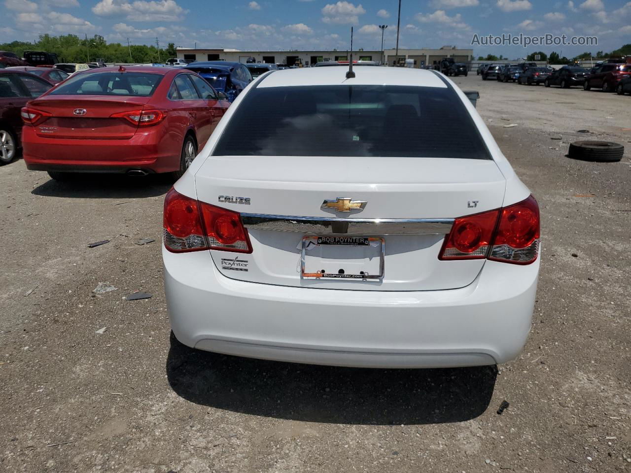 2014 Chevrolet Cruze Lt White vin: 1G1PC5SB0E7464169