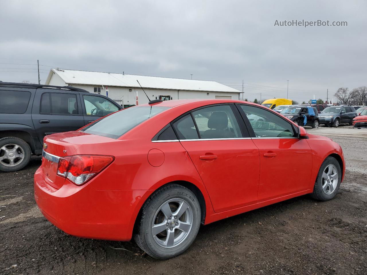 2015 Chevrolet Cruze Lt Red vin: 1G1PC5SB0F7236125