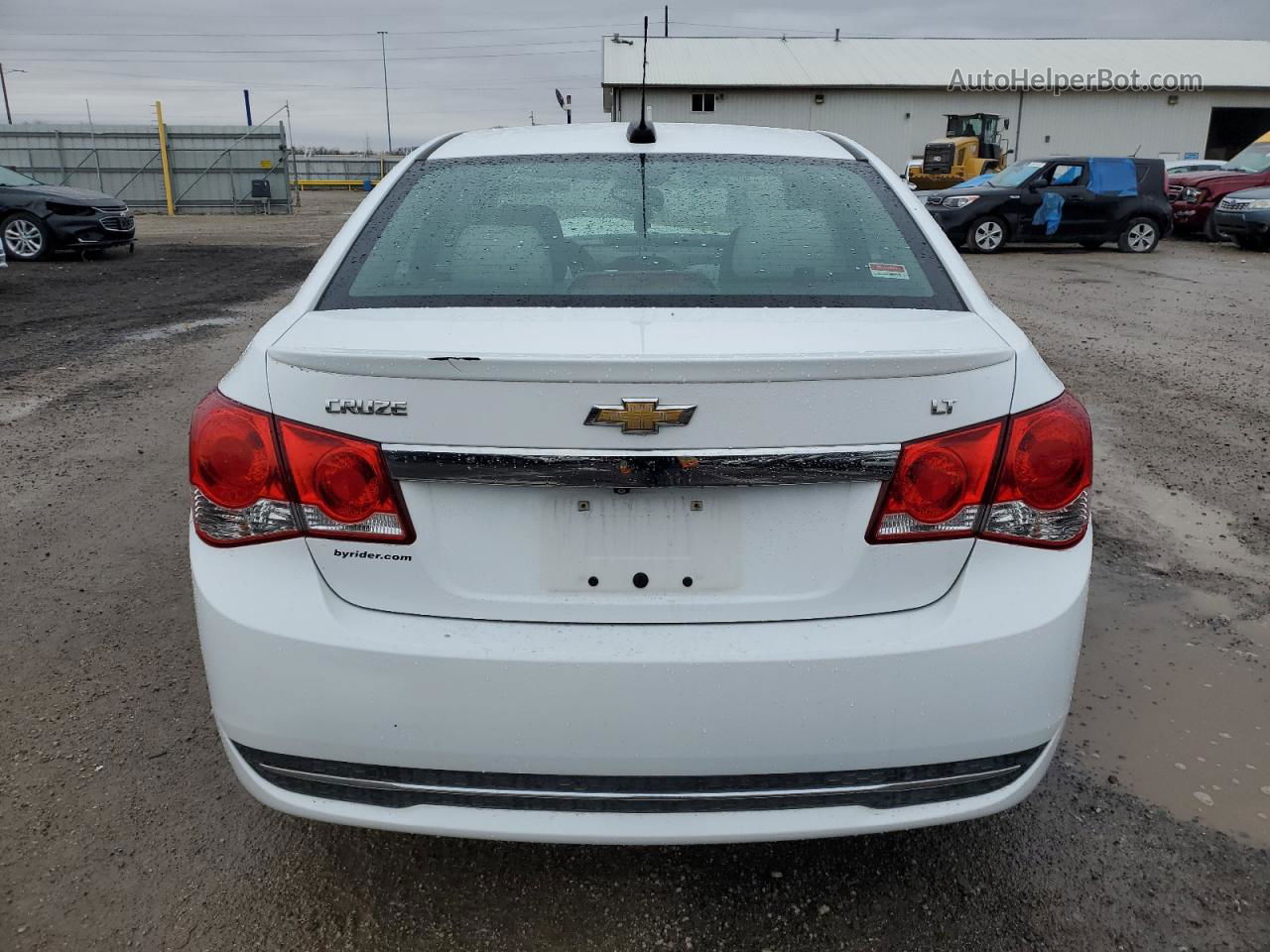 2015 Chevrolet Cruze Lt White vin: 1G1PC5SB0F7275037