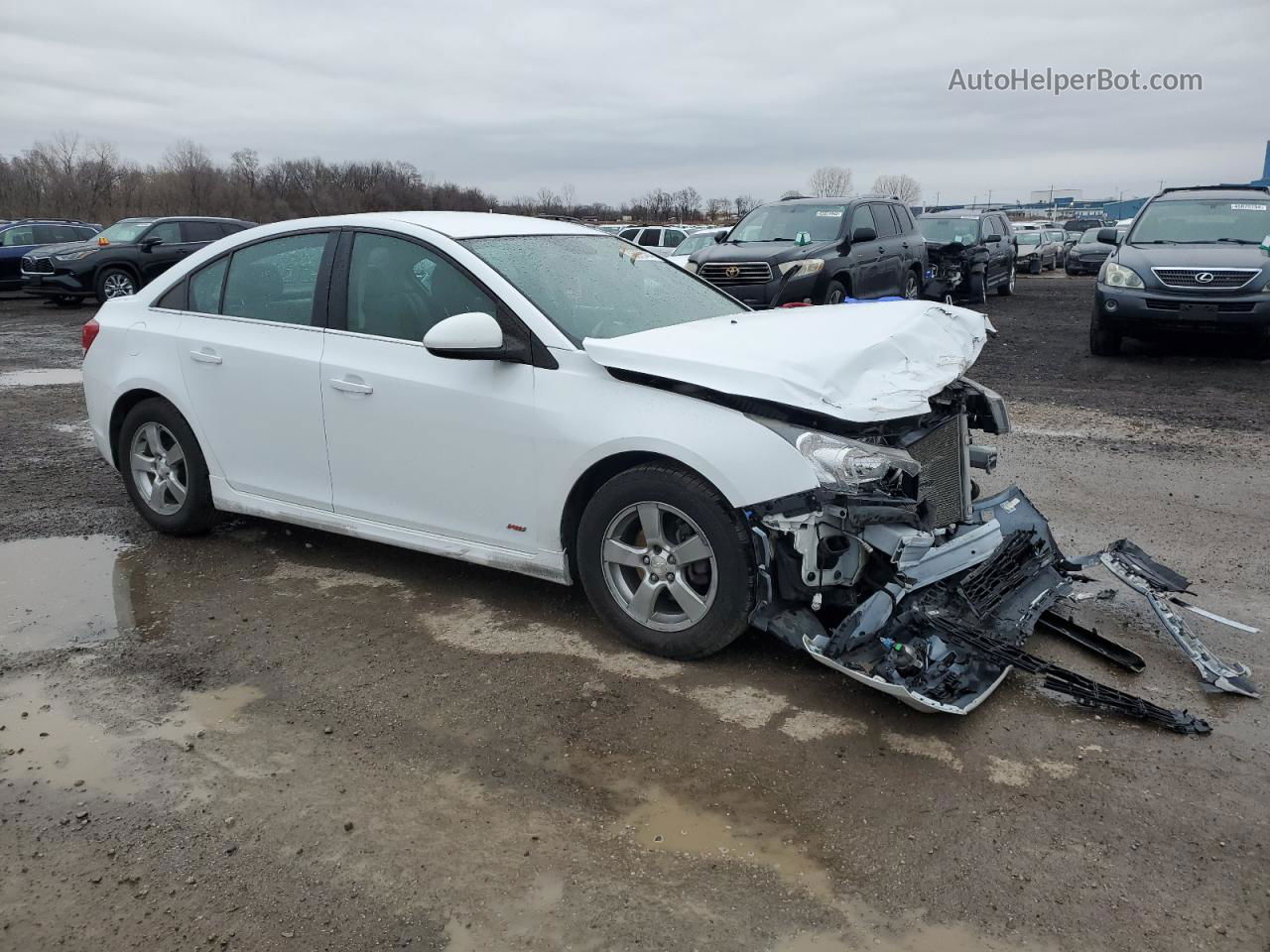 2015 Chevrolet Cruze Lt White vin: 1G1PC5SB0F7275037