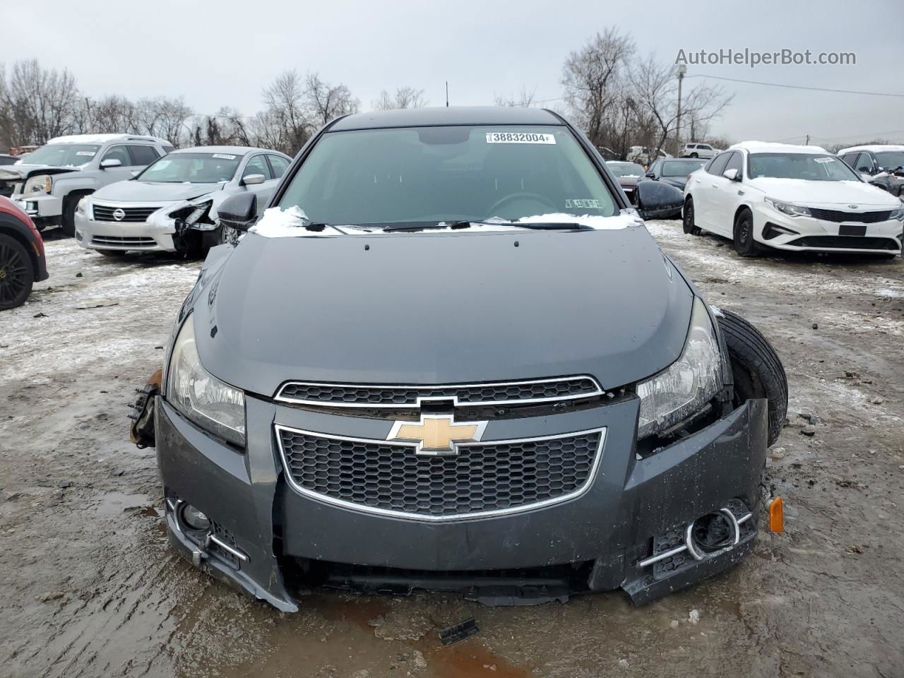 2013 Chevrolet Cruze Lt Gray vin: 1G1PC5SB1D7112264