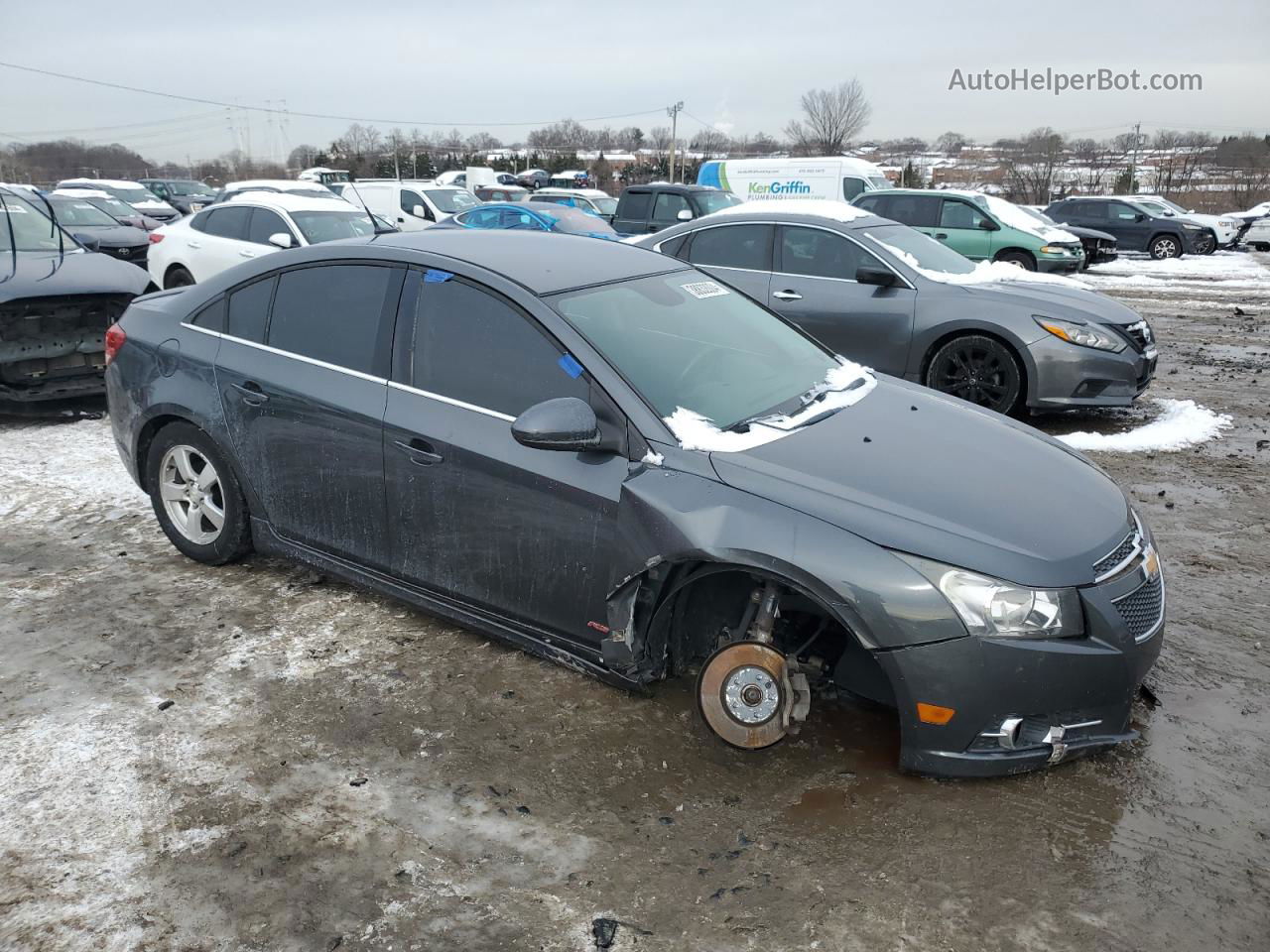 2013 Chevrolet Cruze Lt Gray vin: 1G1PC5SB1D7112264